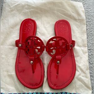 Tory Burch Red Sandals Size 6 worn once